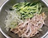 ごま油香る蒸し鶏丼作り方4写真