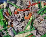 ニンニクの芽と牛肉のオイスターソース炒め作り方3写真