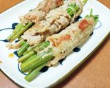 葛の新芽の肉巻き作り方4写真