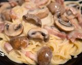 ベーコンとマッシュルームのパスタ作り方7写真