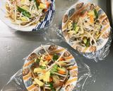 豆腐バーグ入甘旨豚丼味豚こまのせドーム蒸作り方16写真
