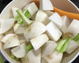 かぶと挽肉のとろり麺つゆ煮、生姜風味作り方6写真