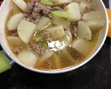 かぶと挽肉のとろり麺つゆ煮、生姜風味作り方31写真