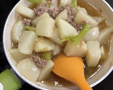 かぶと挽肉のとろり麺つゆ煮、生姜風味作り方33写真