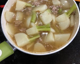 かぶと挽肉のとろり麺つゆ煮、生姜風味作り方35写真