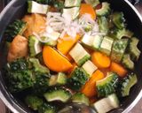 薩摩揚げ、がんもどきのゴーヤ煮　発酵玉葱作り方3写真
