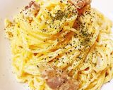 パンツェッタを使って　カルボナーラ作り方8写真