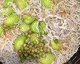 そら豆と釜揚げしらすのフワフワ炊き込ご飯作り方2写真