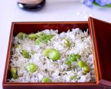 そら豆と釜揚げしらすのフワフワ炊き込ご飯作り方4写真