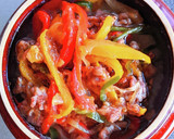 牛肉とピーマンのオイスターソース炒め釜飯作り方4写真