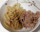 ★お弁当に★蓮根とツナのごまマヨ和え作り方2写真