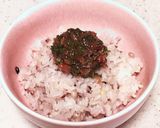 朝ごはん♡うんまい大葉梅かつおのっけご飯作り方2写真