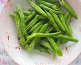 10分調理！豚こま・いんげんオイスタ炒め作り方1写真