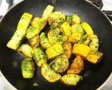 簡単！ズッキーニ青のり塩焼き。お弁当にも作り方5写真