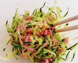 ズッキーニとハムの中華風サラダ作り方3写真