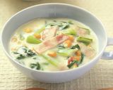 ホワイトソースいらず！小松菜のクリーム煮作り方6写真