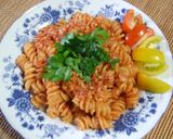 超簡単!アマランサスのトマトソースパスタ作り方4写真
