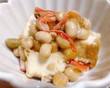 厚揚げと大豆とカニカマあんかけ作り方4写真