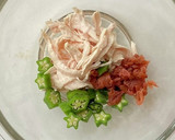 ささみとオクラの梅和え＊ヘルシー副菜作り方6写真