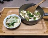 青梗菜と豆腐のそぼろ餡かけ作り方7写真