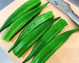 トースターで簡単！オクラのゴマ味噌焼き作り方1写真