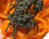レンジで☆人参と塩昆布和え〜お弁当にも作り方2写真