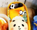 ★パンダ簡単キャラ弁★肉まんやお握りで作り方1写真