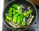 いりこの佃煮風としし唐の炒めもの作り方5写真