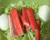 新☆カニかま☆豆苗!!混ぜるだけ!!作り方3写真