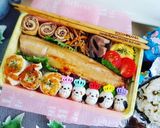 材料最小限ウズラで簡単シマエナガ♪デコ弁作り方1写真