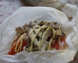 サーモンの生クリームソース紙包み蒸し作り方3写真