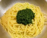 人参の葉のジェノベーゼパスタ☆作り方3写真