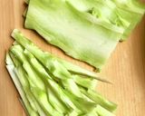 簡単副菜♪ブロッコリーの茎だけ金平作り方1写真