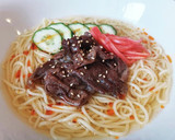 超簡単！焼き肉冷やし中華風！在宅めし！作り方4写真