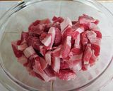 豚と玉ねぎの甘酢炒め作り方1写真