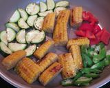 食欲そそる！夏野菜のハリッサバター炒め作り方4写真