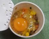 カップ麺が、お好み焼き作り方2写真