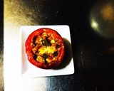 残り物麻婆豆腐で・・・トマトのチーズ焼き作り方3写真