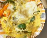 全てレンジ甘辛卵とじ丼味豚平焼き風作り方16写真