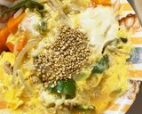 全てレンジ甘辛卵とじ丼味豚平焼き風作り方17写真