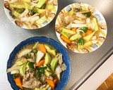 さっぱりオイ炒味豚こま大根青椒肉絲風作り方15写真