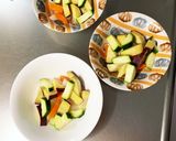 根菜酢味噌炒め味温野菜サラダ作り方6写真
