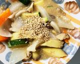 根菜酢味噌炒め味温野菜サラダ作り方18写真
