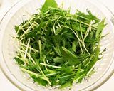 水菜とツナのサラダ作り方1写真