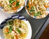 豆腐バーグ入南蛮漬け味豚こま乗せドーム蒸作り方17写真