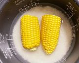 焦がしバター醤油のトウモロコシおにぎり作り方1写真