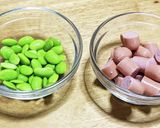 枝豆とウインナーのカレー炒め(*^^*)作り方1写真
