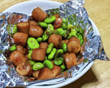 枝豆とウインナーのカレー炒め(*^^*)作り方5写真