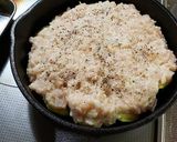 スキレットで☆鶏とズッキーニの重ね焼き作り方4写真