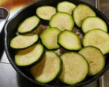 スキレットで☆鶏とズッキーニの重ね焼き作り方5写真